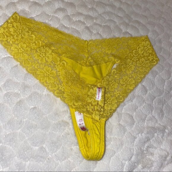 Panty Lace Trim V-String Very Sexy Thong - Picture 5 of 5